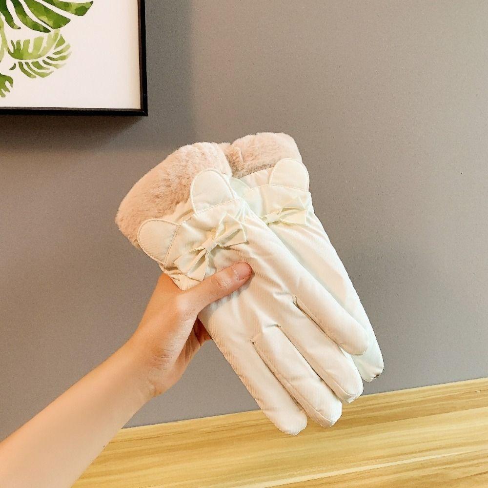 Protection Women Winter Gloves Windproof Outdoor Warm Gloves Motorcycle Riding Gloves  Casual