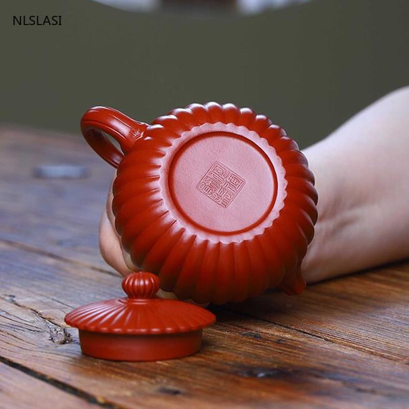 Yixing Tea Pot Purple Clay Xishi Filter Teapot Beauty Kettle Raw Ore Handmade Tea Set Dahongpao Customized Authentic 200ml
