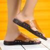 Men's Fashionable Slippers Breathable Retro Chic Slip On Slippers Waterproof Lightweight Comfortable Casual Man Summer Sandals