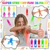 Flexible Bendable Animal Finger Toys Set of 36 Stretchable Stress Relief Fidget Toys for Kids and Adults Durable Soft Material