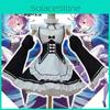 Exquisite Rezero Kara Hajimeru Lsekai Seikatsu Twins Ram/rem Maid Dress Cosplay Costume With Perfect Stitches
