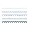 240Pcs Aesthetic Lace Sticker Scrapbooking Decorative Sticker for Journal Notebook Photo Album Phone Case Invitation