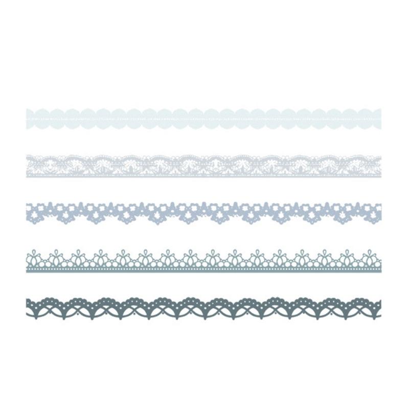 240Pcs Aesthetic Lace Sticker Scrapbooking Decorative Sticker for Journal Notebook Photo Album Phone Case Invitation
