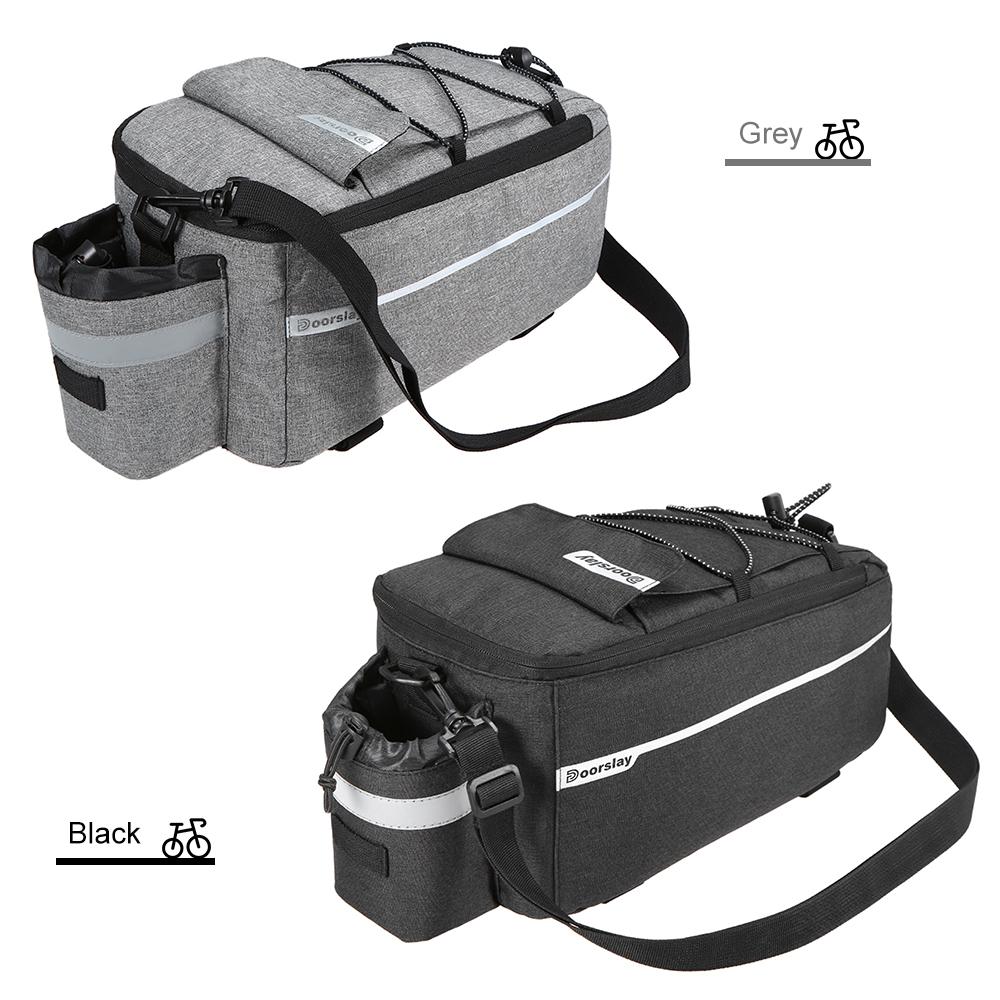 Doorslay Insulated Trunk Cooler Bag Cycle Bicycle Rear Rack Storage Luggage Bag Reflective MTB Bike Pannier Bag