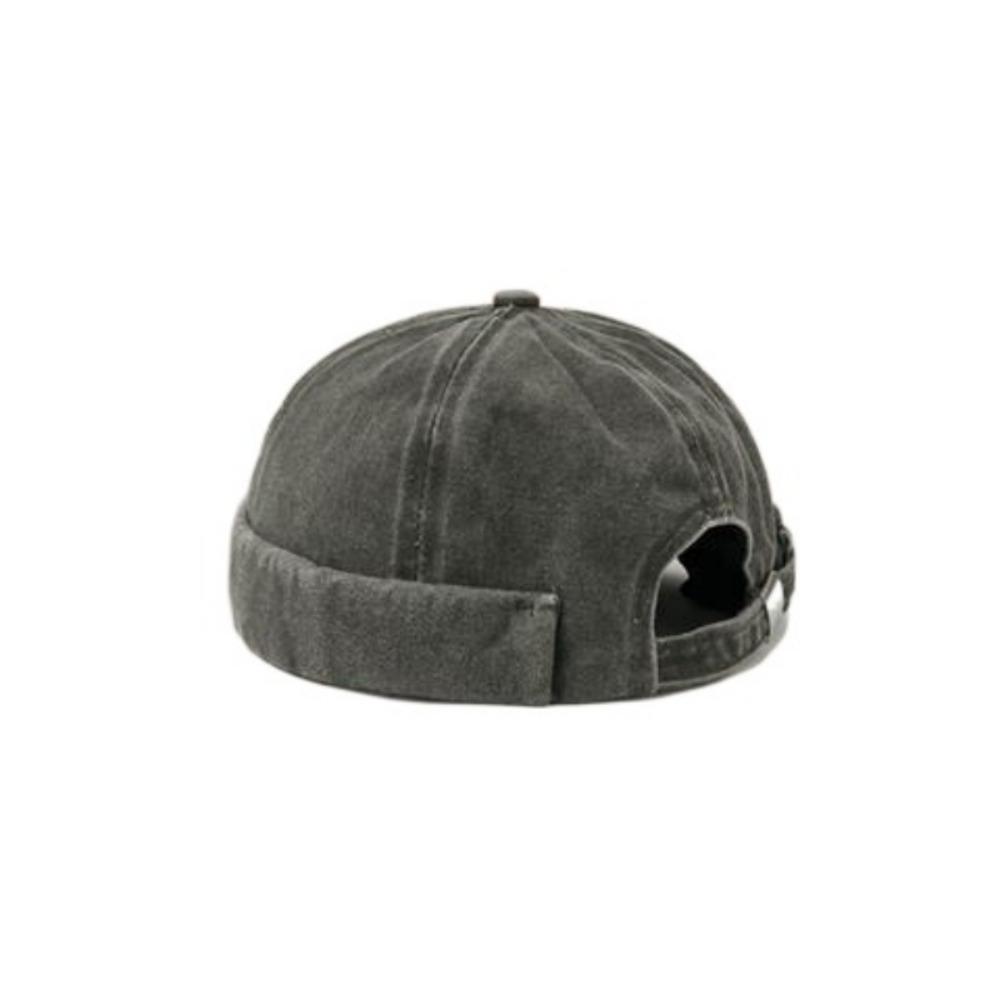 

Fashion Solid Color Denim Cap Distressed Denim Adjustable Hip Hop Hat Street Style Bonnet зелений
