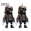 Cool Skeleton Ornament for Car 2Pcs Hoodie Ornaments, 2D Flat Acrylic Pendants, Gothic Trendy Style Hanging Ornaments Rearview Mirror, Backpack,