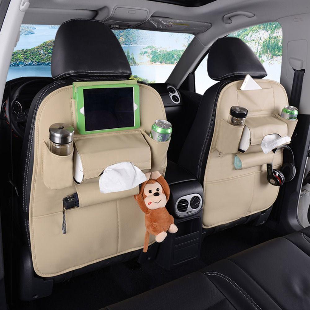 Anti-wear Storage Pockets Multi-functional Protection Pad Car Rear Seat Storage Bags Universal