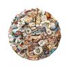 50Pcs Antique Journey Sticker Travel Themed Decorative Sticker Sticker Diary Laptop Fridge Suitcases Decoration