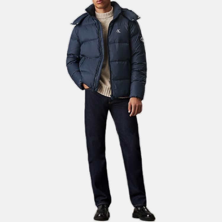 CALVIN KLEIN Down Jacket Europe Version Men's Navy Blue J30J325946-PPK