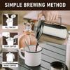 6/9 cups Percolator Coffee Pot Stainless Steel Coffee Maker Milk Tea Pot Camping Kettle Stovetop Percolator Portable Machine