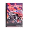 Racing-Themed Monster Truck Portable Ruled Notebook