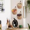 3pcs Woven Flower Basket Plant Pot Hanging Basket Cute Hanging Basket Hanging Storage Basket Organizer
