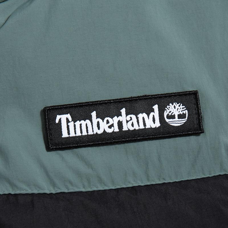 Timberland Outdoor Archive Puffer Jacket Color Block Sports Casual Stand Collar Down Jacket Winter Men Jacket Green A5VED-DA9