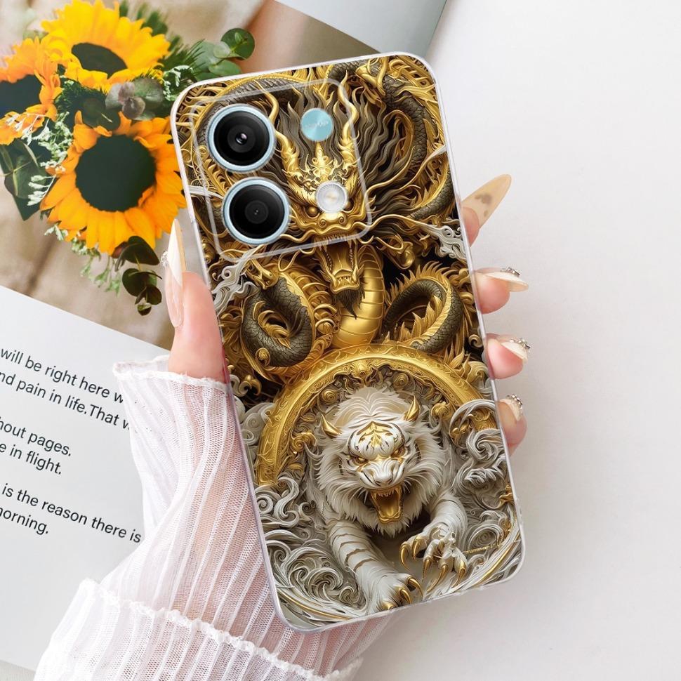 For Xiaomi Redmi Note 13 4G Casing Cool Tiger Horse Soft Silicone TPU Phone Case For Redmi Note 13 Note13 4G 5G Back Cover