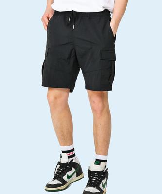 Deomail Ml Elastic Crepe Nylon Cargo Pants [Black]