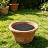 Round Planter Insert Plant Pot Insert Disc with Drainage Holes Flower Pot Filler Insert Less Potting Soil for Large Round Planters Indoor Outdoor Use