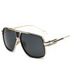 Elegant Flat Top Square Retro Vintage Big Oversized Aviator Sunglasses For Driving And Outdoor Sports