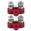 2pcs 5 16in M8 Terminal Stud Red Heavy Duty Wiring Junction Block Parts for 12‑48V Trucks RVs Boats