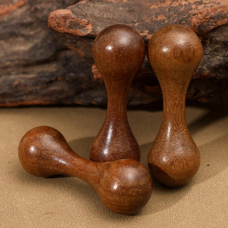 1-10pcs Wooden Finger Bone Massage Fingerbone Stress Relief Knucklebone Decompression Rotating Polishing Hand Spinner Tool
