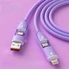 4-in-1 Fast Charging Cable 66W USB-C To Lightning Cord High Speed Data Sync Charger for iPhone iPad Samsung