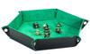Velvet Leather Dice Tray Tray for Rpg Dice Elven Leaf 17 Cm