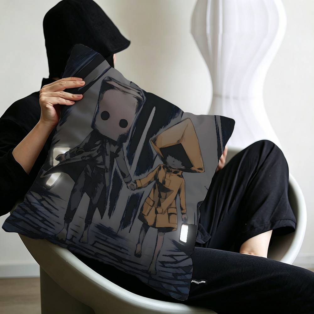 Game L-Little Nightmares Pillowcase toon Gift Cushion Cover Bedroom Home Sofa Chair Seat Decor pillow case