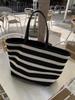 Simple Woven Tote Bag Women'S Summer Vacation Travel Shoulder Armpit Bag Large Capacity Handbag Tide