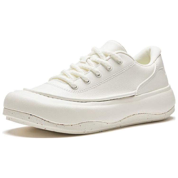 Anta Doughnut Wear-Resistant Breathable Low-Top Sneakers Women Sneakers Beige 922418073-4