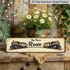 2D Flat, Retro Metal Sign THE TRAIN ROOM, Novelty Street Sign, Aluminum Decorative Sign, Room Decoration, Wall Decoration, Restaurant Decoration, Bar