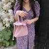 Women's Shoulder Bags New Fashion Cream Goose Yellow Ruffle Edge Pleated Bag Leisure Versatile Outdoor Canvas Bag Handheld Bags