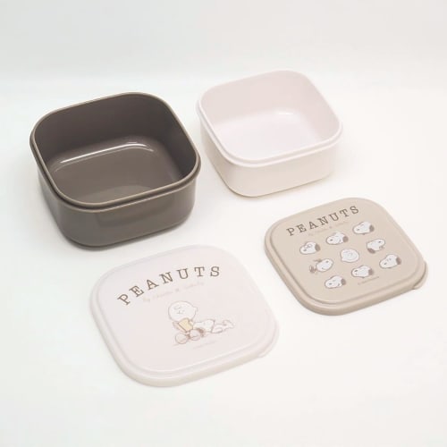 OSK PEANUTS EVERYDAY SSP-22 Sealable Containers (2-Pack) 360/550ml