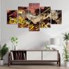 Canvas Anime Characters Painting 5 Pieces The Promised Neverland Posters Modern Home Decor Wall Picture Living Room No Frame Art