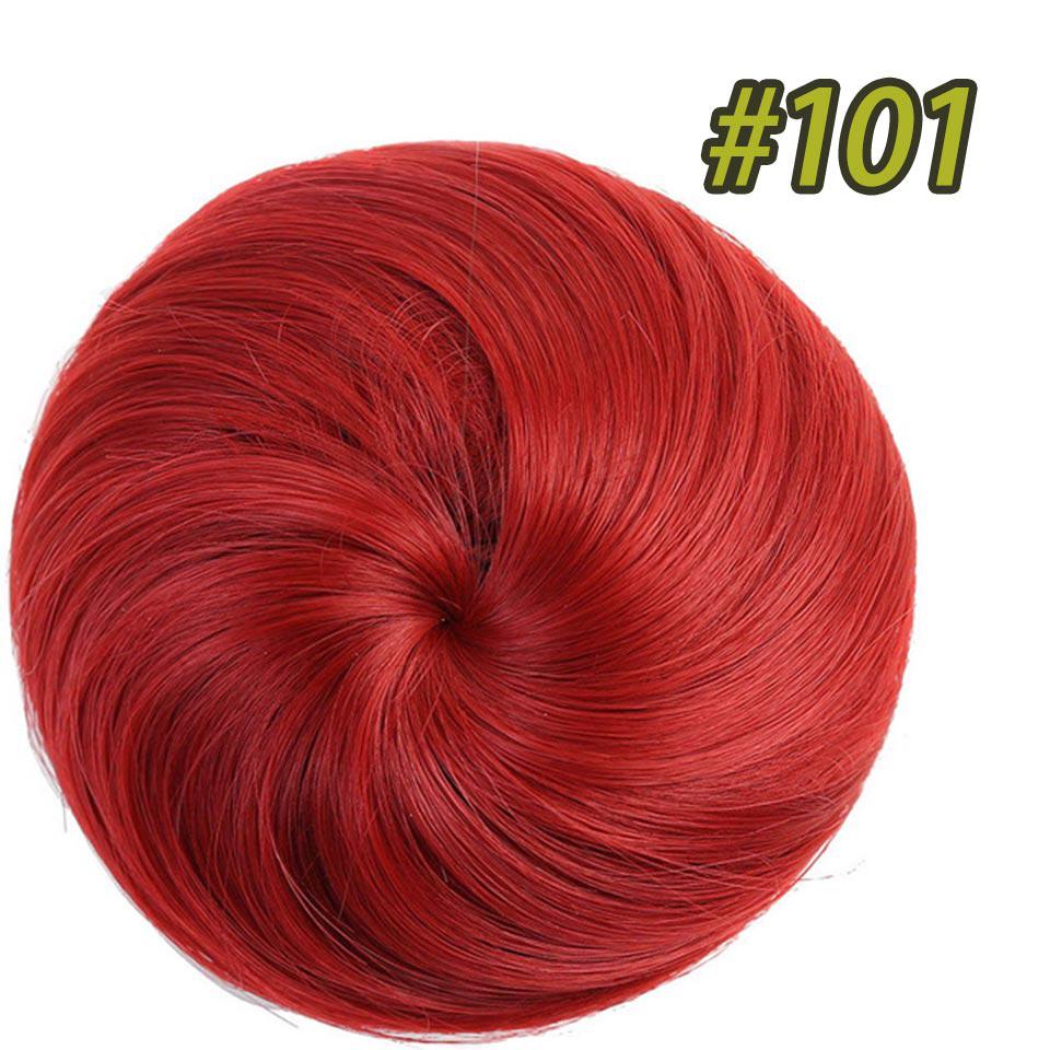 Synthetic Donut Roller Elastic Blonde Bun Hair Chignon Synthetic Donut Roller Hairpieces Heat Resistant Hair