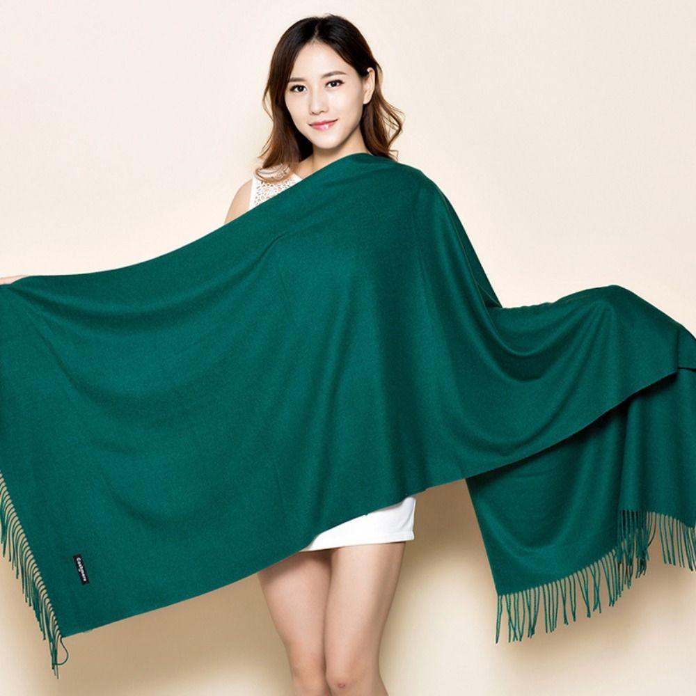 Thicken Winter Warm Shawl Wraps Long Fringed Shawl  Wedding Party Evening Dresses
