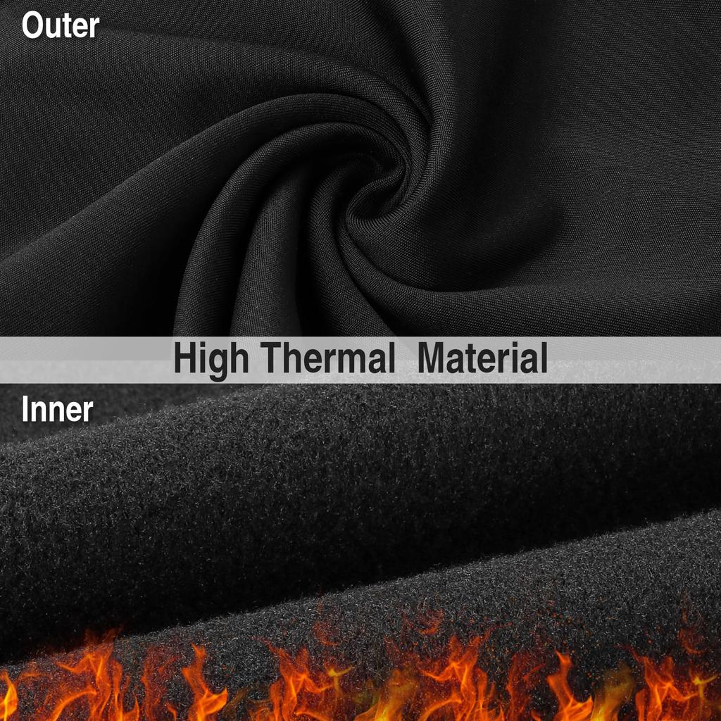 2 Pack Winter Neck Gaiter Warmer for Men&Women, Windproof Face Cover Fleece Face Mask Scarf for Cold Weather Sport