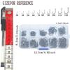 Carbon Steel Fishing Hook Set Barbless Carp Hooks Sharp Point Bulk Pack Multi Size Assortment Kit For Freshwater Saltwater Fish
