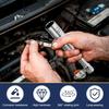 HARFINGTON 2pcs Spark Plug Socket Set 3/8" Drive 18mm Swivel Magnetic 12 Point Thin Wall Spark Plug Socket with 360 Degree Swivel CR-V Steel, Silver