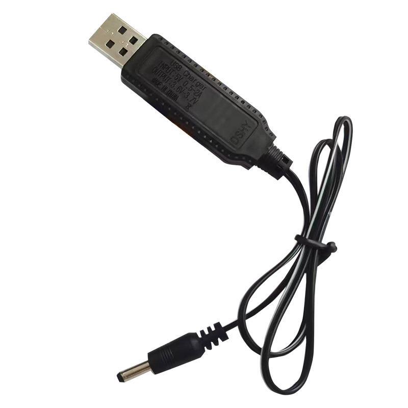 3.7V USB DC Charging Cord 3.5mm Plug Charge Line with Power Off Indicator 1/5Pcs Anti-break for Daily Long-term Use