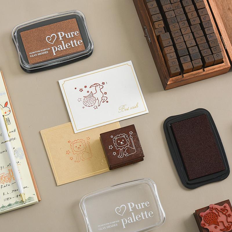 1PC Large Stamp DIY Stationery Craft Supplies Rubber Stamps for Scrapbooking Inkpad Stamps Transparent Material. Dark Grey