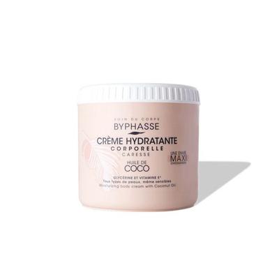 Feuchtigkeitsspendende Körpercreme - BYPHASSE - Caresse - Kokosöl - 500 ml - Vegan