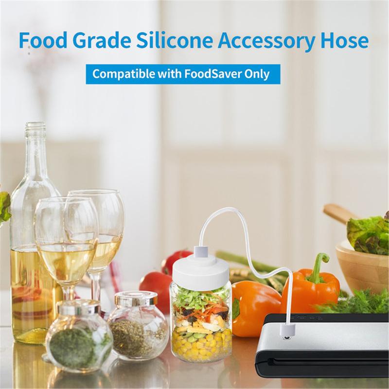 Zestaw próżniowy do słoików Mason z akcesorium tylko do słoików Mason o regularnej szerokości i szerokich ustach Kompatybilny dla