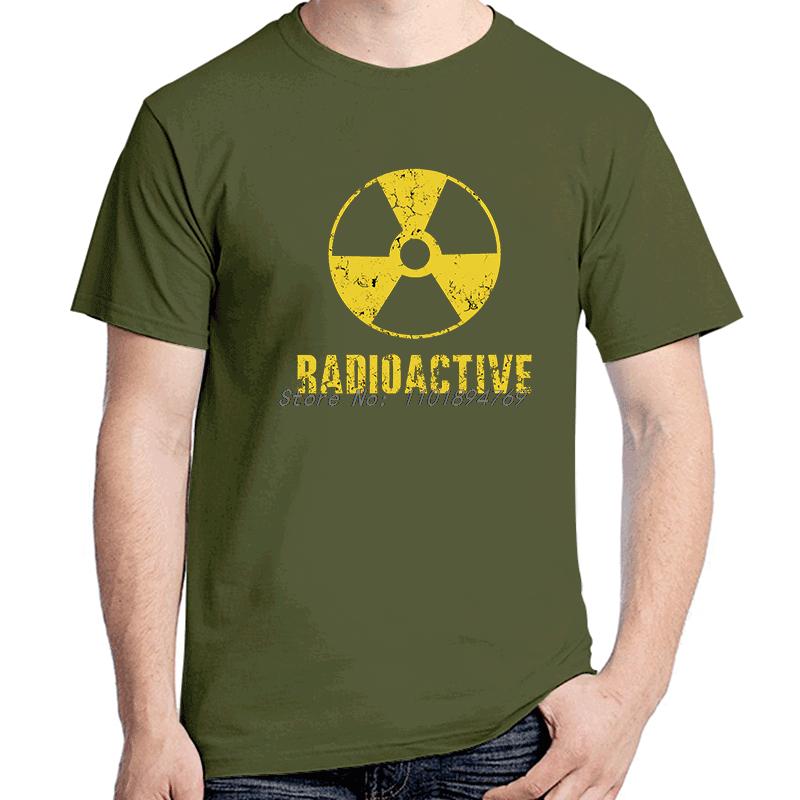 Vintage Radioactive Funny Graphic Tees Summer New Shirts And Tshirts Streetwear Cotton High Quality Unisexs Print T Shirt