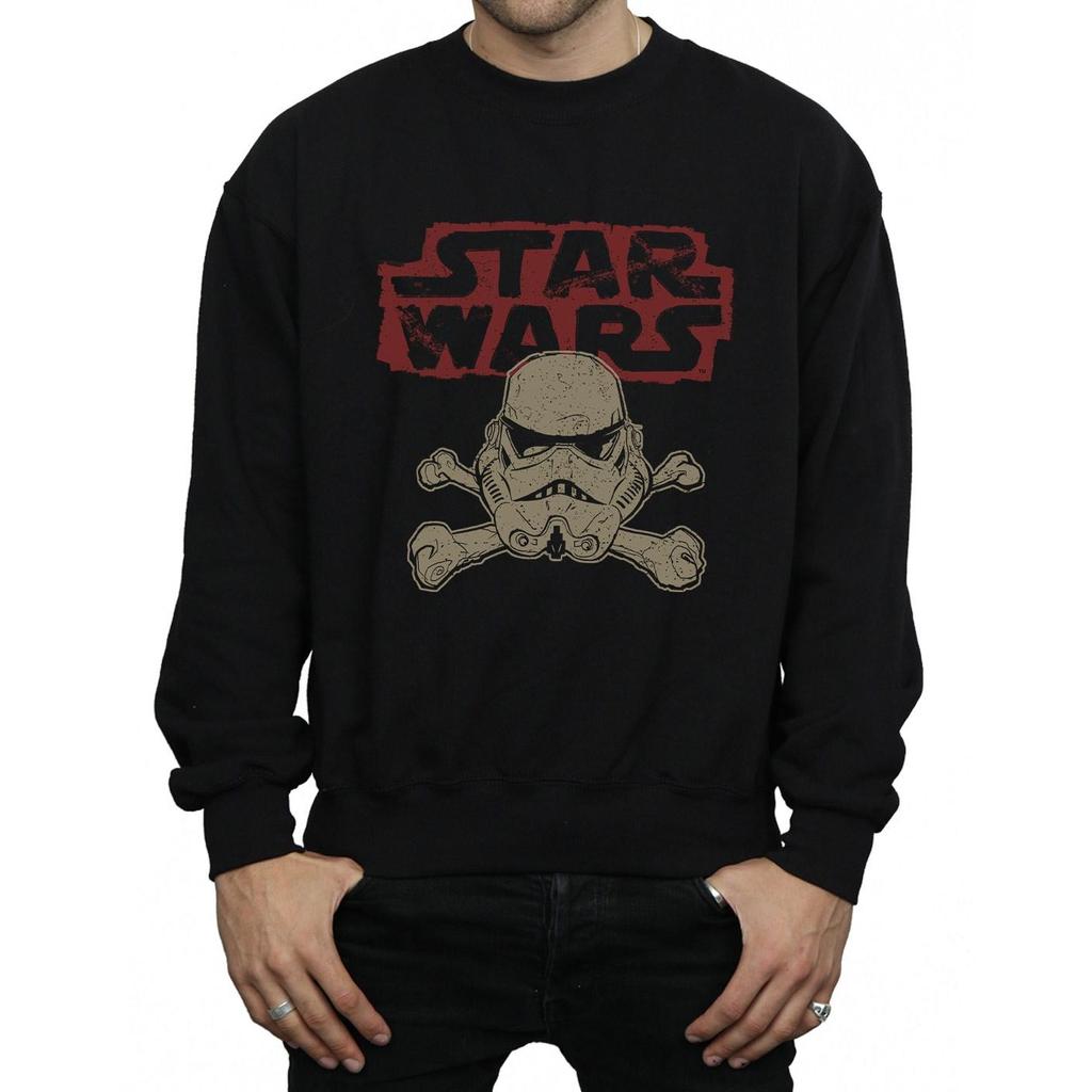 Star Wars Mens Stormtrooper Skull Logo Sweatshirt
