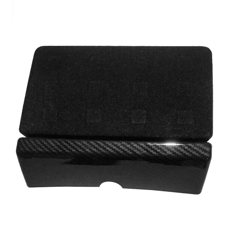 Carbon Fiber Look Center Console Storage Box Organizer Drawer Tray Fit For Tesla Model X/S