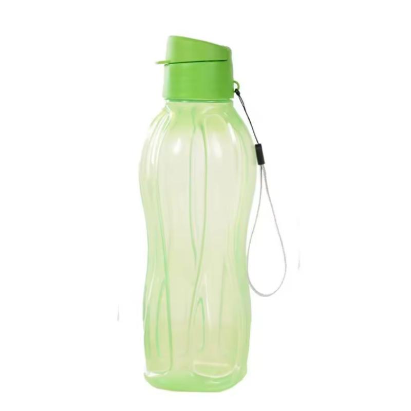 800/1100ML Plastic Water Bottle Large Capacity Leak Proof Flip Top Drink Bottle with Handle Strap Lightweight Travel Kettle
