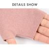 Winter Warmth Thick Knitted Gloves Plush Fingerless Mittens Half-finger