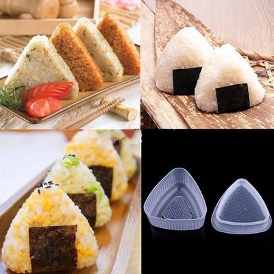 1 set di stampi per presse per palline di riso Onigiri Bento, stampo a forma triangolare, stampo per sushi
