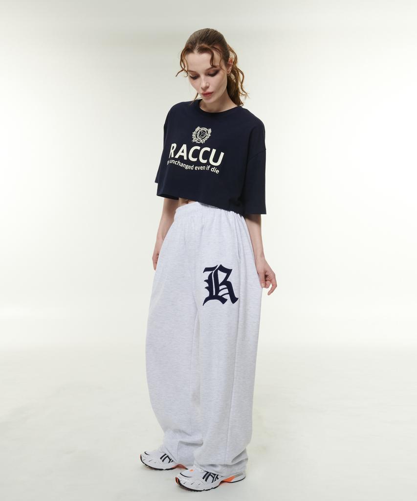 TAKEASY Women'S R Logo Wide Pants (White Melange)