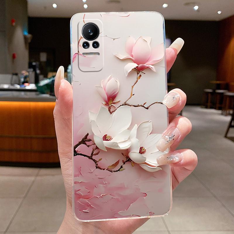 Phone Case For Xiaomi Civi 1 1S 5G Casing Clear Fashion Butterfly Flowers Soft TPU Silicone Cover For Xiaomi Civi1 Civi1S Case