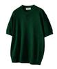 UNTAPPED STUDIO [2Pack] Washable Cool Cotton Henley Neck Round Short Sleeve Knit 5 Colors (B Type)